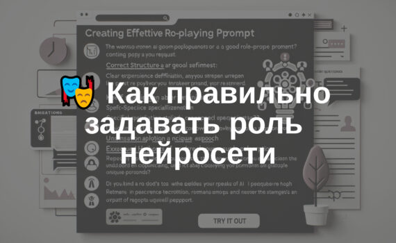 🎭 Как правильно задавать роль нейросети ChatGPT или Claude